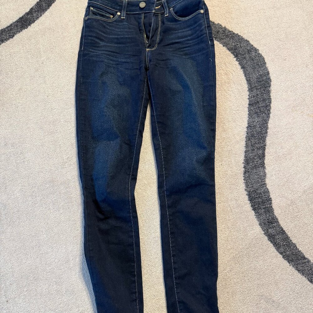 Paige Hoxton Ankle Skinny dark wash jeans